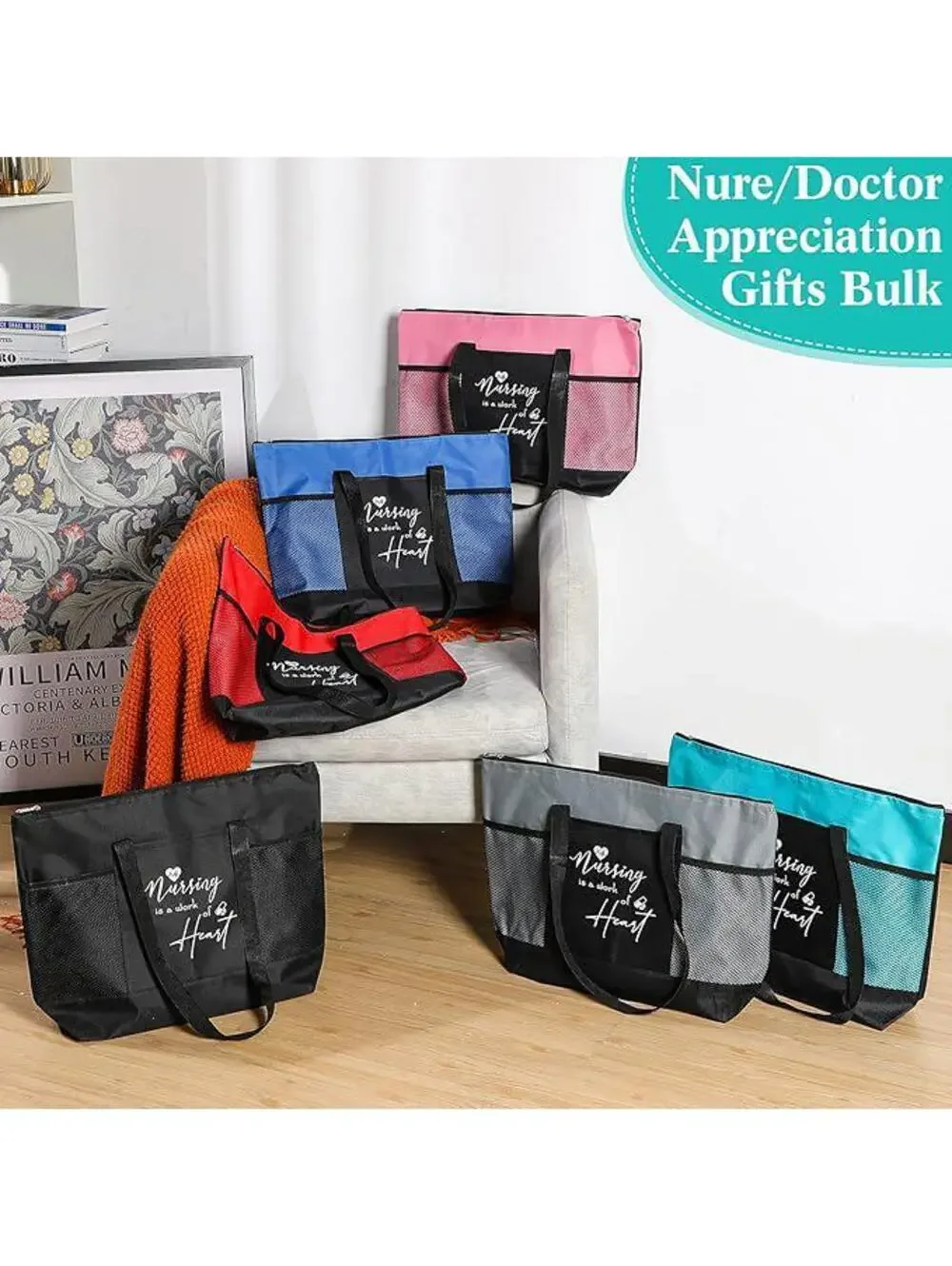 Luxury Nurse Gift Set Box with Tote Bag, Silicone Wrist